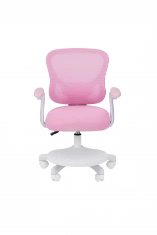 Кресло детское компьютерное CHAIRMAN CH106 розовый, с подножкой 7187530