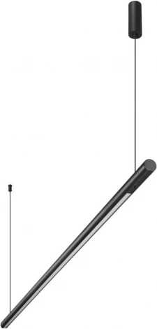 Светильник подвесной диммируемый (сенсор) Novotech Fermo 359307 OVER черный LED 14W 2700/4000/6000K 220V (регулировка яркости, сенсорный выключатель, на тросе)