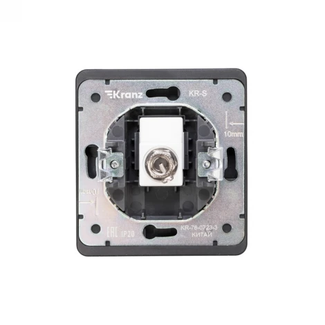 Розетка TV с/у оникс Kranz Round KR-78-0723-3