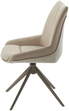 Стул ОСКАР (OSKAR) 360 град, цвет КРЕМОВЫЙ / ЛАТТЕ каркас, ®DISAUR M-City 64427