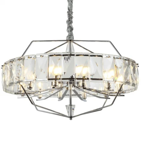 Подвесная люстра Stilfort Avenue 2090/09/12C (220V, хрусталь, на цепи, круглые)