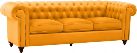 Диван Chester Classic ОГОГО (арт.344515), (Ткань/Желтый)