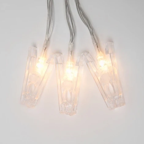 Гирлянда Uniel ULD-S0200-010/STB/2AA WARM WHITE IP20 CLIPS