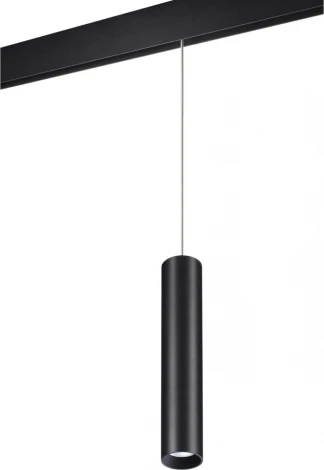 Трековый светильник низковольтный диммируемый Novotech Flum 359500 SHINO черный LED 12W 48V 3000-6500K (круглые)