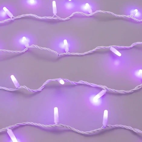 Светодиодная гирлянда ARD-STRING-CLASSIC-20000-WHITE-200LED-MILK-SYNC RGB (230V, 13W, RF ПДУ, 3000) (Ardecoled, IP65) 064840