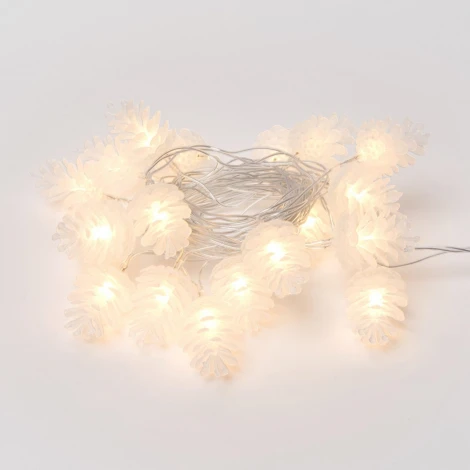 Гирлянда Uniel ULD-S0280-020/DTA WARM WHITE IP20 PINE CONES