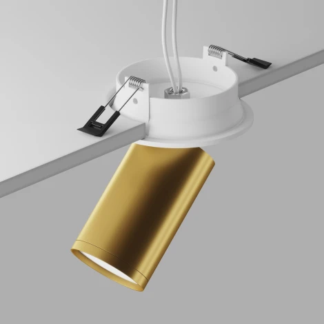 Встраиваемый светильник FOCUS S GU10 1x10Вт Maytoni Technical C048CL-U-1WMG (220V, круглые)