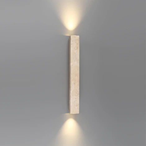 Настенный светильник Up Down Odeon Light Travertino 6625/10WL металл/камень/бежевый 10W 3000K 220V (LED)