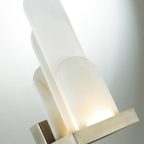 Настенный светильник Odeon Light Foros 5437/12WL бронзовый "брашинг"/металл/смола под алебастр/акрил LED 12W 3000K (220V)
