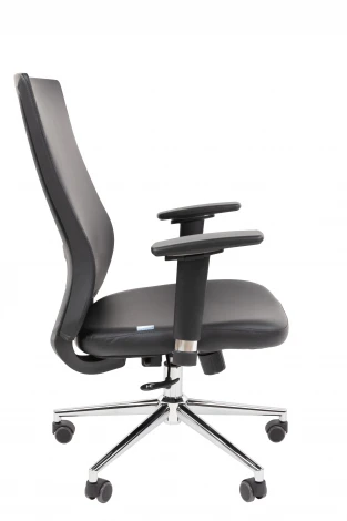 Офисное кресло Chairman 500LUX Россия экокожа черный БП 7210650
