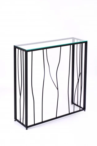 Консольный стол AllConsoles 1024-CB clear черный муар