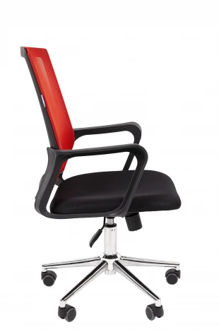 Офисное кресло Chairman 606 Россия TW красный хром 7215750