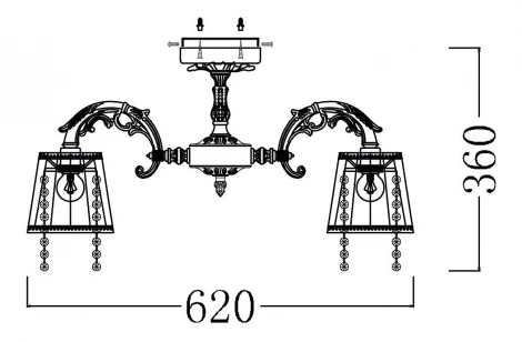 Потолочная люстра Maytoni Elegant 18 ARM020-05-W