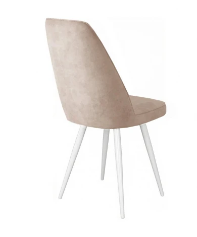 Стул DikLine 327 поворотный B03 BEIGE, ножки белые 00-00084782