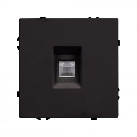 Розетка ARL NOBE компьютерная софт-тач черный оникс SCT-MPC1-SFPL-BK (RJ-45, CAT6) (Arlight,) 054305(1)