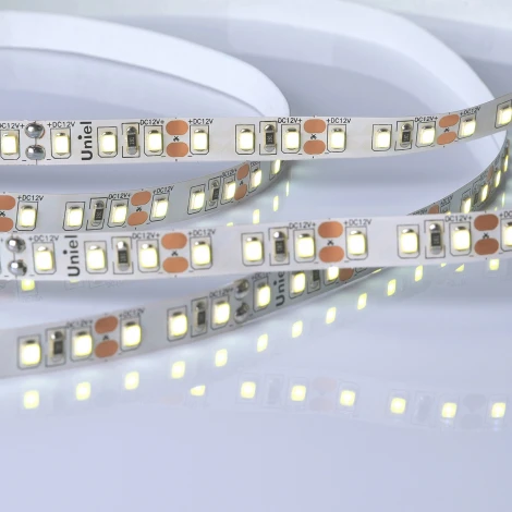 Светодиодная лента Uniel ULS-M13-2835-120LED/m-8mm-IP20-DC12V-9,6W/m-5M-6500K PROFI катушка в герметичной упаковке