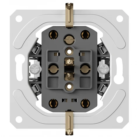 Механизм розетки двойная с заземлением Donel DB DB28800