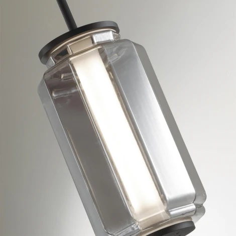 Подвесной светильник Odeon Light Jam 5408/11L черный/дымчатый/металл/стекло/акрил LED 11W 3000K 720Лм (220V, на проводе)