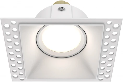 Встраиваемый светильник под гипсокартон Dot GU10 1x50Вт Maytoni Technical DL042-01-SQ-W (220V)