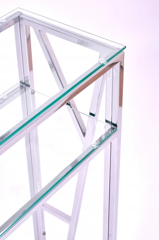 Консольный стол AllConsoles 1094-CS clear серебряный