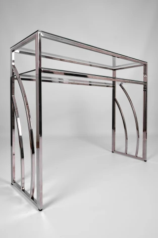 Консольный стол AllConsoles 2061-CS clear зеркальный хром
