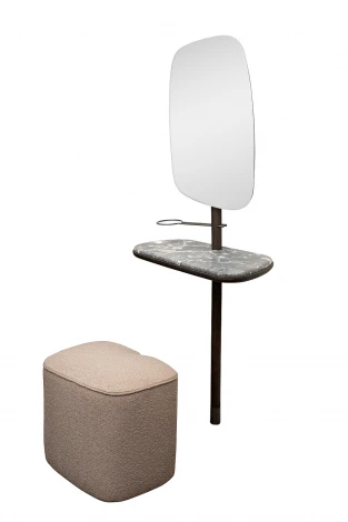 Зеркало с полкой и пуфом 67*35*154см 58DB-23177 Garda Decor
