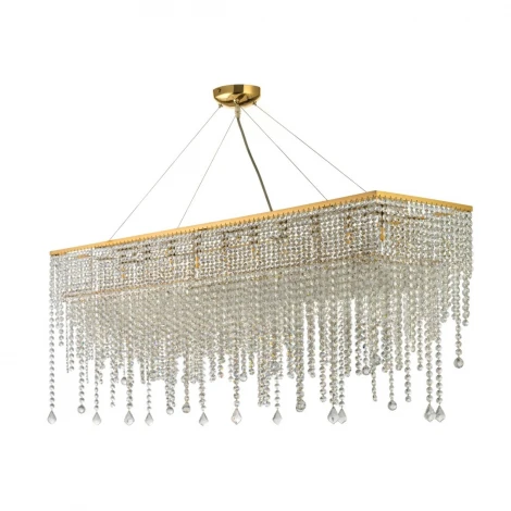 Люстра подвесная Milano E 1.5.120X30.105 G Arti Lampadari (220V, хрусталь, на тросе)