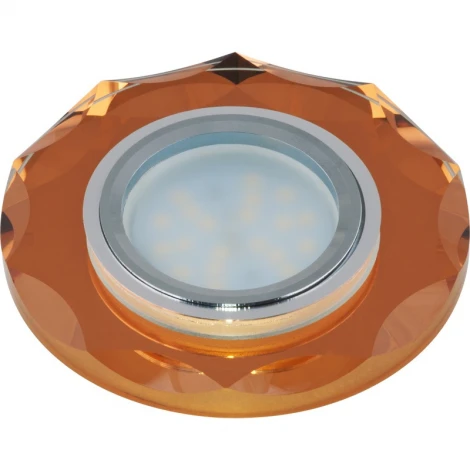 Встраиваемый точечный светильник Fametto Peonia DLS-P105 GU5.3 CHROME/BRONZE (220V, круглые)