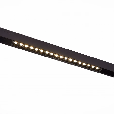 Магнитный трековый светильник Downlight ST Luce Skyline 48 ST371.406.18 SMART Черный LED 1*18W 2700K-6500K 48V