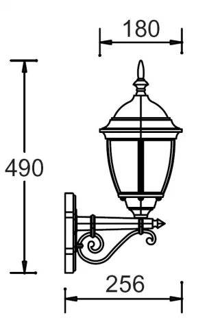 Настенный фонарь уличный Oasis Light Arsenal S Bg 91201