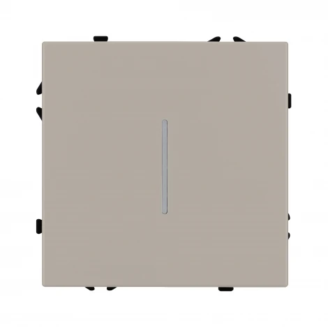 Механизм выключателя одноклавишный проходной LED SWT-NOBE-MKP1-SFPL-L-CA (230V, 10A) (Arlight, Кашемир) 059430