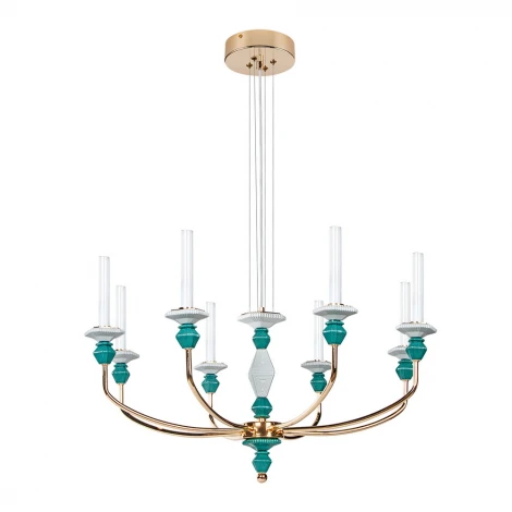 Подвесная люстра Divinare Capello 4947/01 SP-8 (LED, 220V, на тросе, подсвечник, свеча)