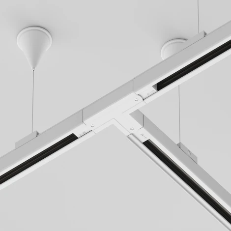 Коннектор Т-образный правый Trinity белый (трехфазный) Maytoni Technical TRA005CT-31W-R (220V)