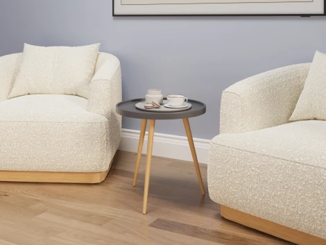 Стол журнальный Слайн Келли графит 1620181602