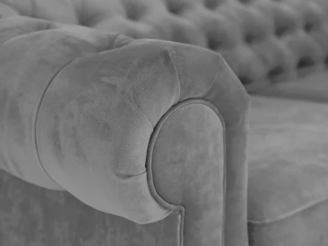 Диван Chesterfield ОГОГО (арт.329702), (Ткань/Серый)