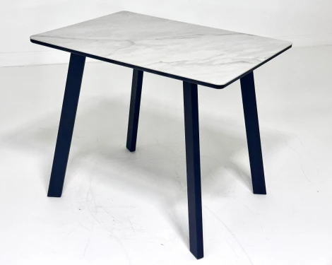 Стол ТИК ТАК 90 цвет ОНИКС, керамика / Черный каркас M-City 64586