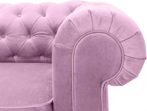 Диван Chesterfield ОГОГО (арт.344556), (Ткань/Сиреневый)