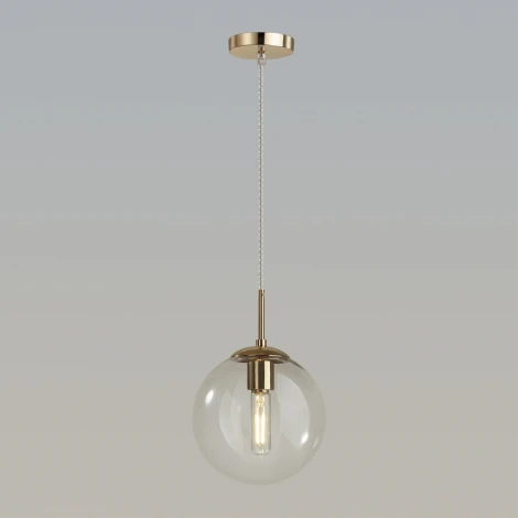 Подвесной светильник Lumion Summer 6509/1B SUSPENTIONI золотой E27 1*60W 220V (на проводе, шар)