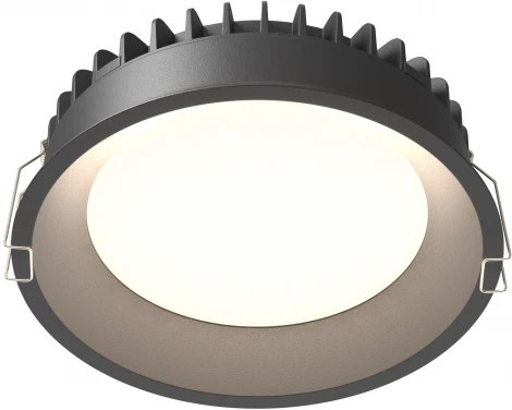 Встраиваемый светильник 24W Maytoni Okno DL055-24W3-4-6K-B (LED, 220V, круглые, IP44)