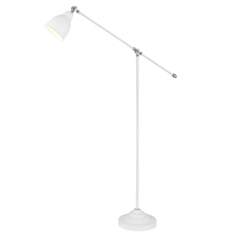 Торшер изогнутый для чтения Arte Lamp Braccio A2054PN-1WH (220V)