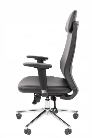 Офисное кресло Chairman 500LUX Россия экокожа черный 7184480