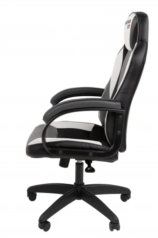 Кресло Chairman game 17 Россия экокожа черный/серый/белый 7213489