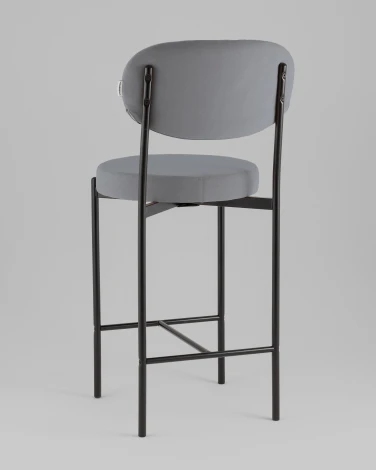 Стул Бриф Original N полубарный велюр серый 2 шт. Stool Group УТ000043031