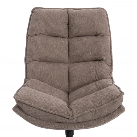 Кресло лаунж Reflex/Рефлекс с пуфом велюр/букле (HYP), бежевый Tetchair 25507