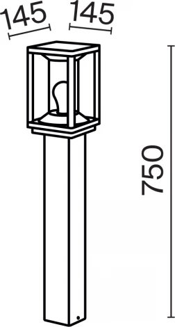 Наземный уличный светильник Maytoni Cell O452FL-01GF2 (220V, IP54)