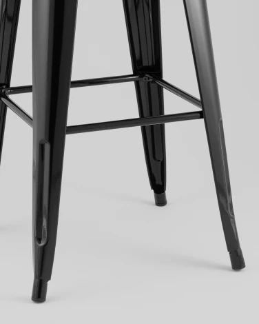 Стул барный TOLIX черный глянцевый KD Stool Group УТ000042108