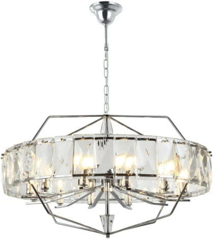 Подвесная люстра Stilfort Avenue 2090/09/12C (220V, хрусталь, на цепи, круглые)