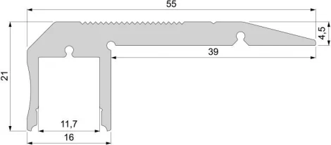 Профиль для светодиодной ленты AL-02-10 970520 Deko-Light