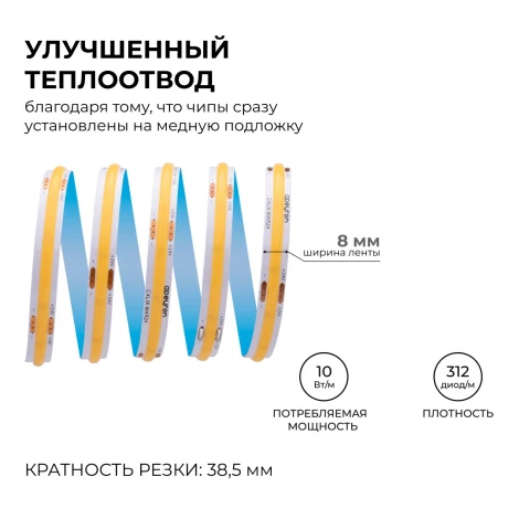 Светодиодная лента 24В 5м Apeyron 00-393