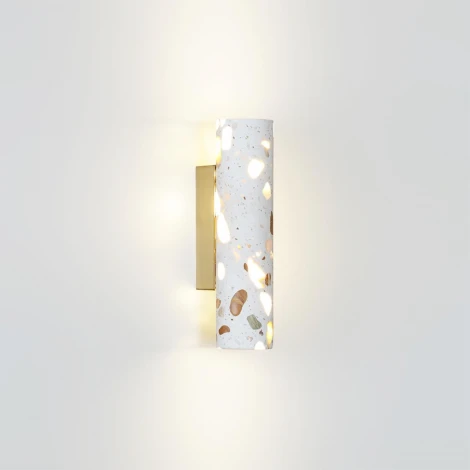 Настенный светильник Odeon Light Terrazzo 7012/12WL UP DOWN металл/ терраццо/античная бронза/серый IP20 12W 3000K 220V TERRAZZO (LED)